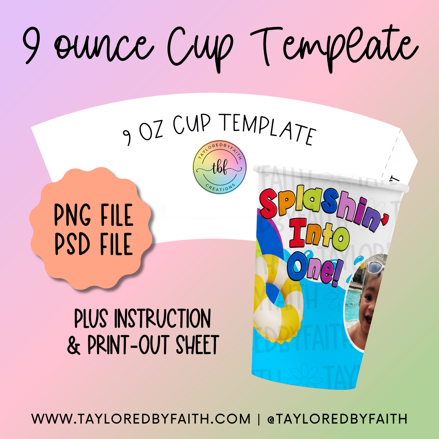 9oz Cup Template