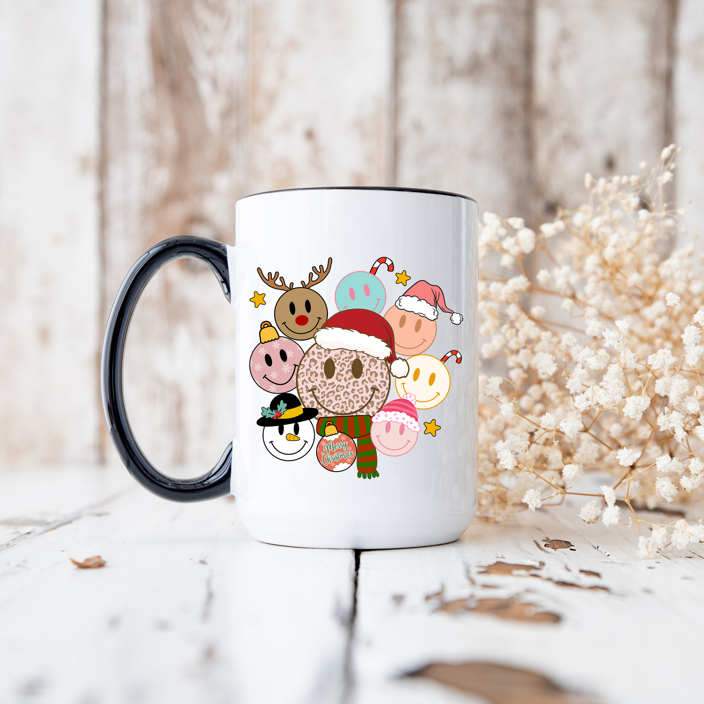Retro Smiley Faces Mug