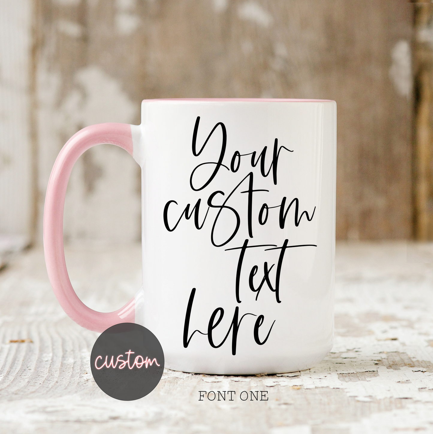 Custom Text Mug