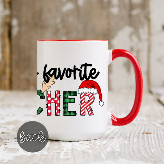 Santa's Favorite Teacher Mug