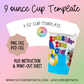 9oz Cup Template