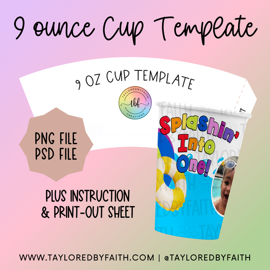 9oz Cup Template