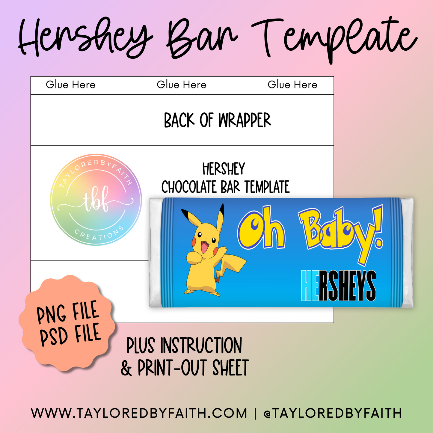 Hershey Bar Template