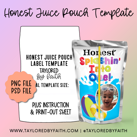 Honest Juice Pouch Template