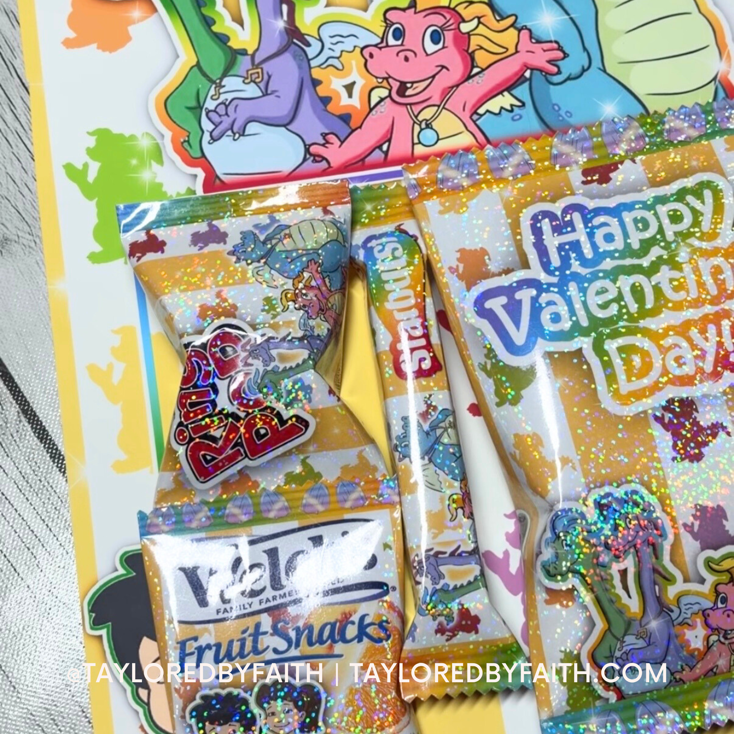 Jumbo Valentine card, large Valentine card for kids, Valentine card with candy, personalized Valentine cards for school, classroom Valentine gifts, Valentine party favors for kids