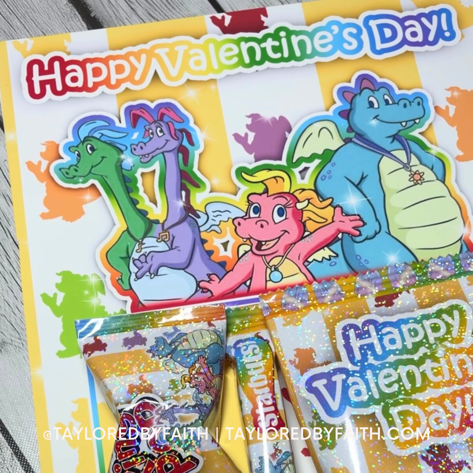 Jumbo Valentine card, large Valentine card for kids, Valentine card with candy, personalized Valentine cards for school, classroom Valentine gifts, Valentine party favors for kids