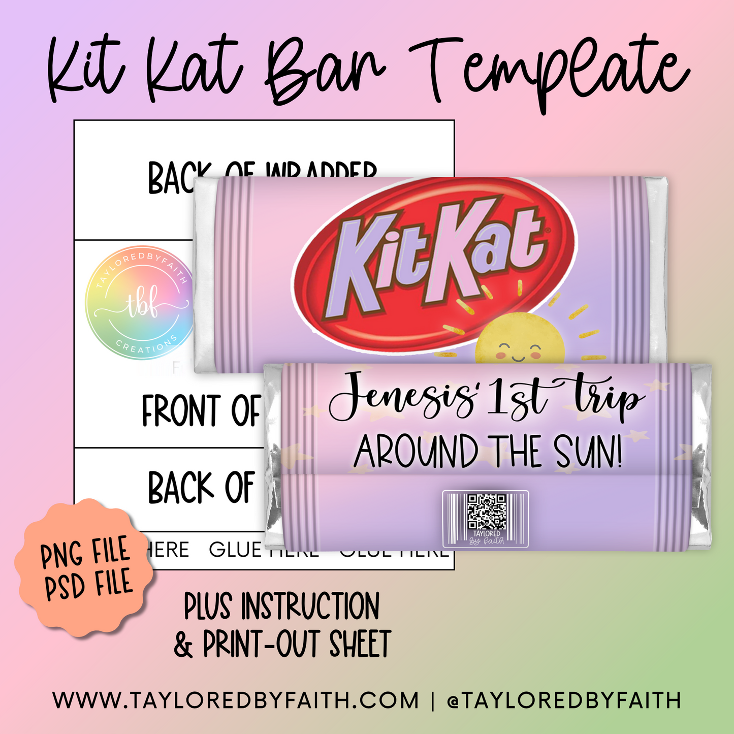 Kit Kat Bar Template