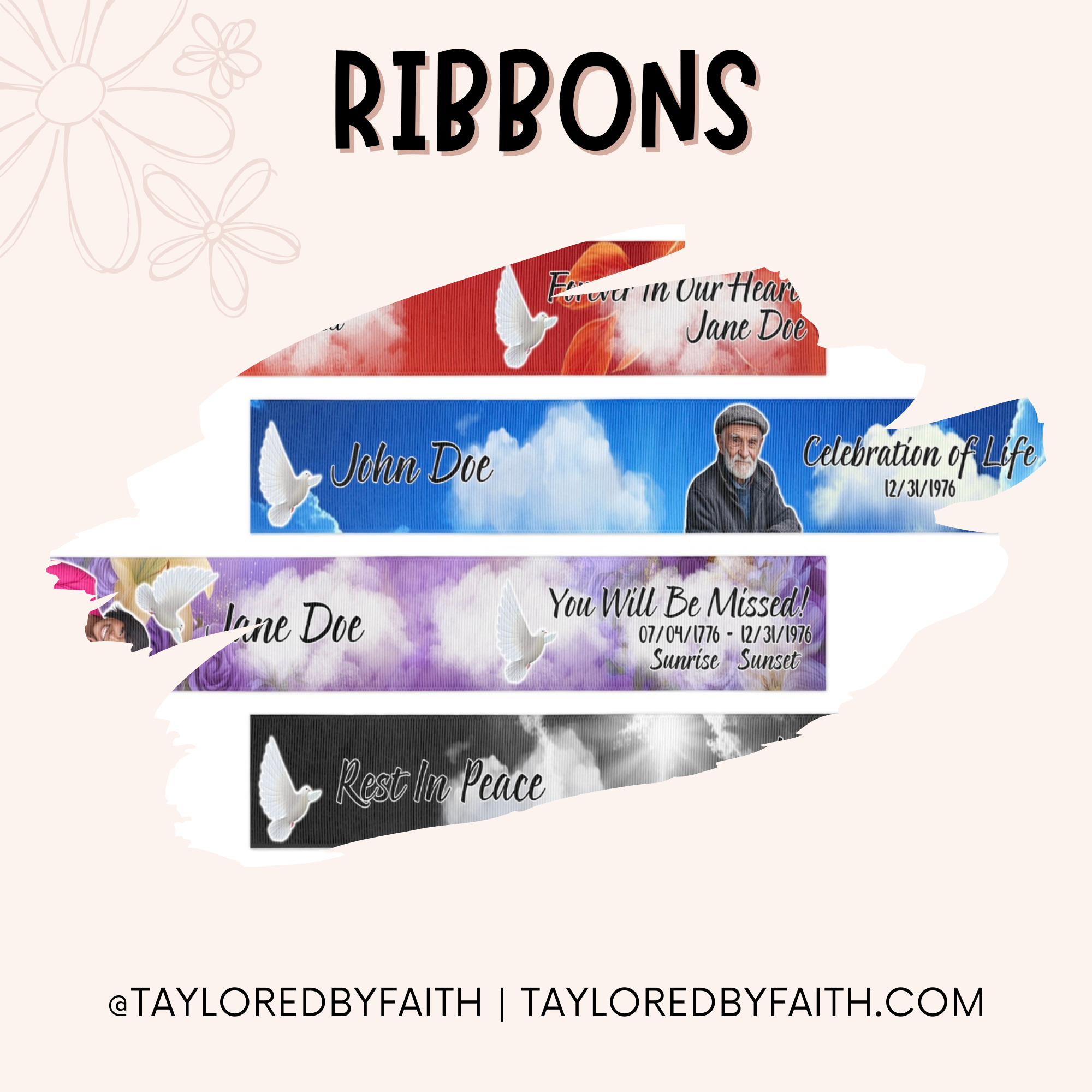 Memorial Ribbons – Taylored By Faith