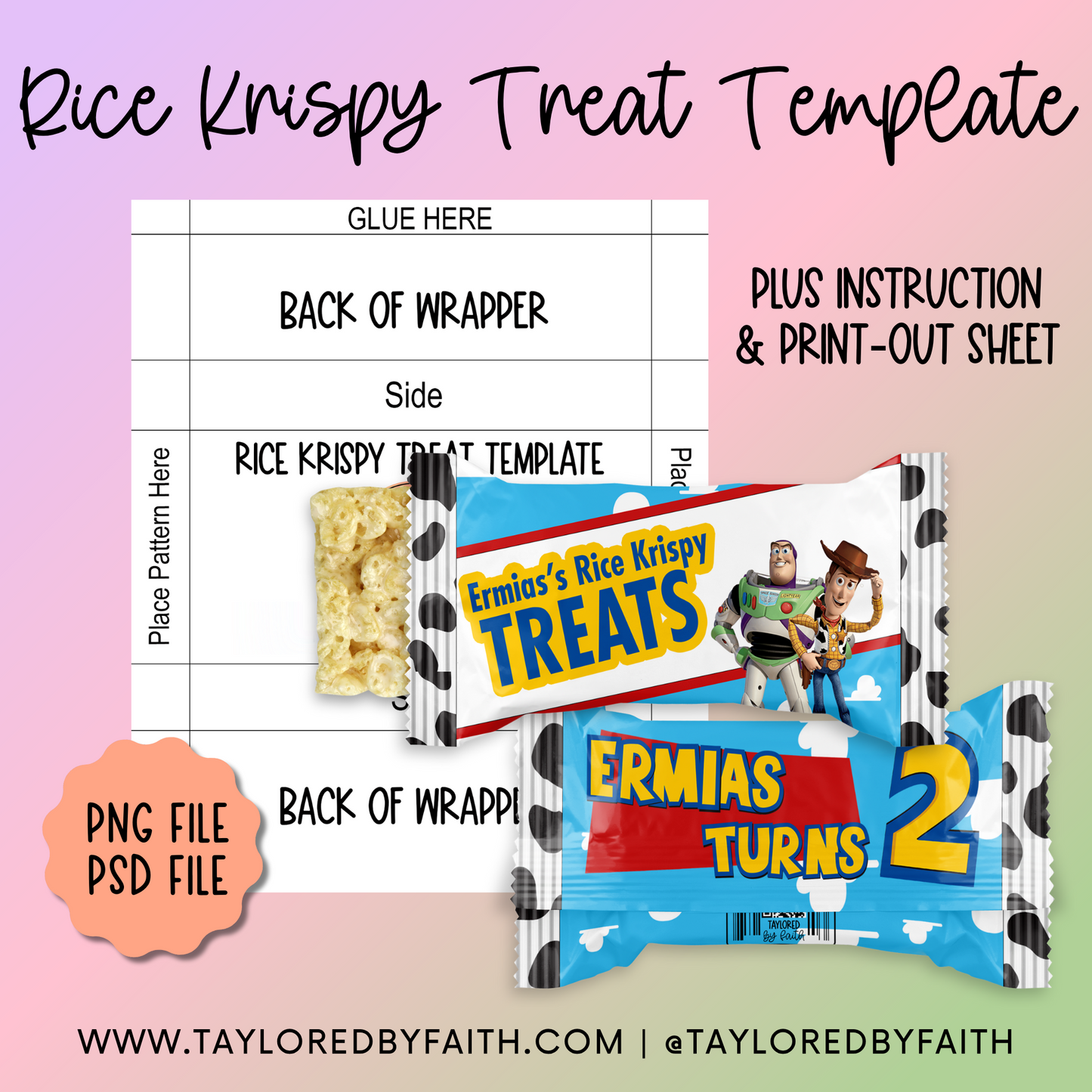 Rice Krispy Treat Template