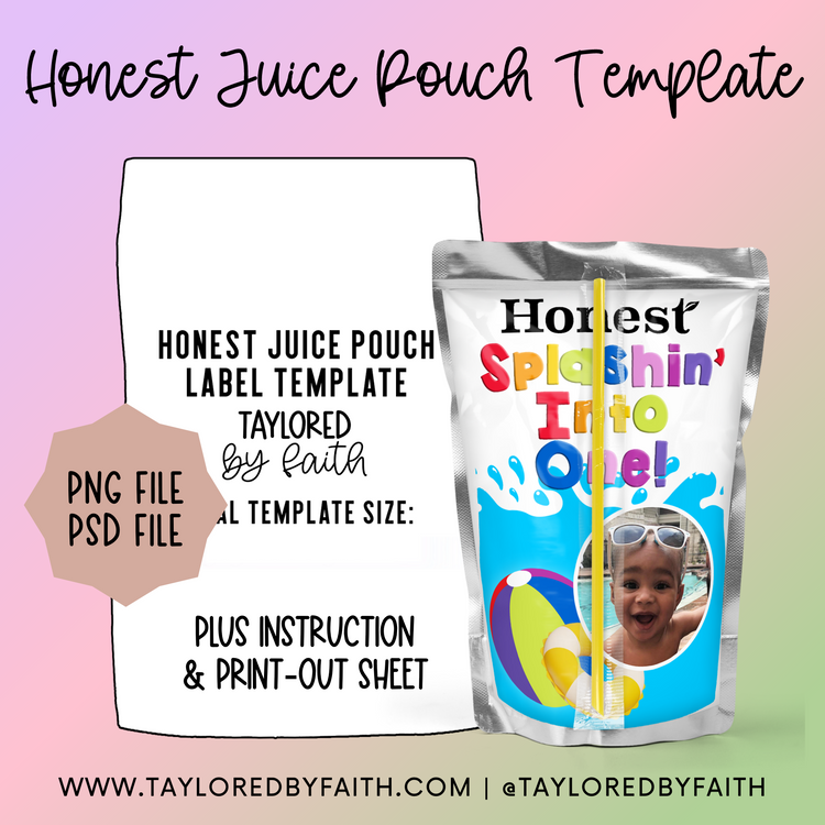 Honest Juice Pouch Template