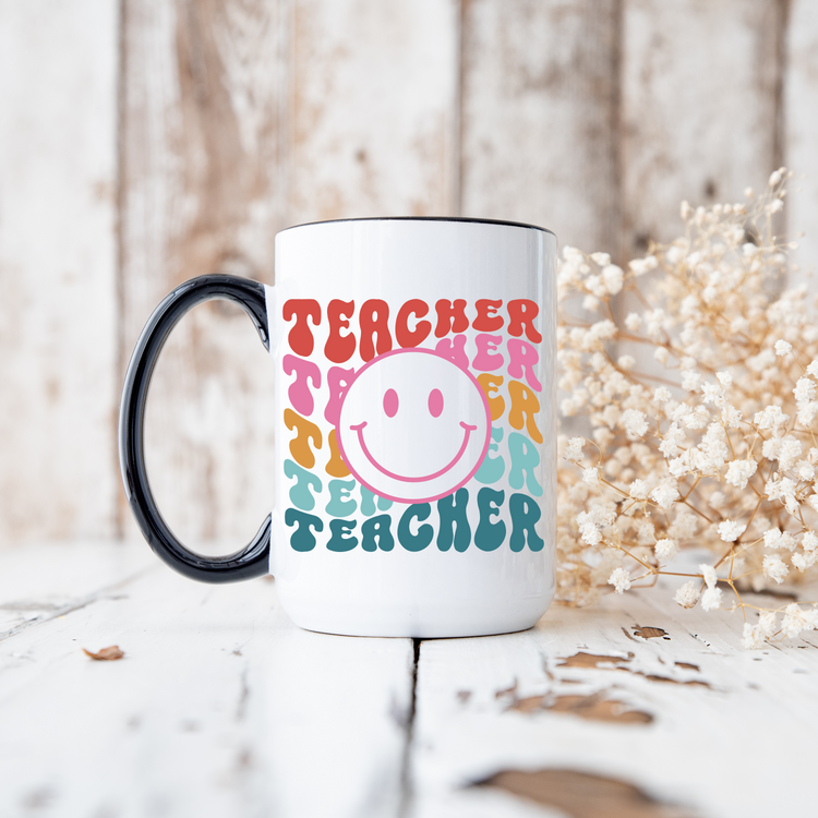 Teacher Happy Face Mug