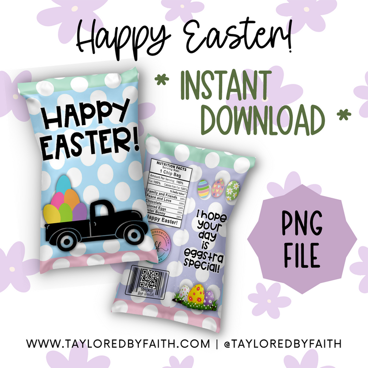 Easter Egg-stra Special Chip Bag *Instant Download*