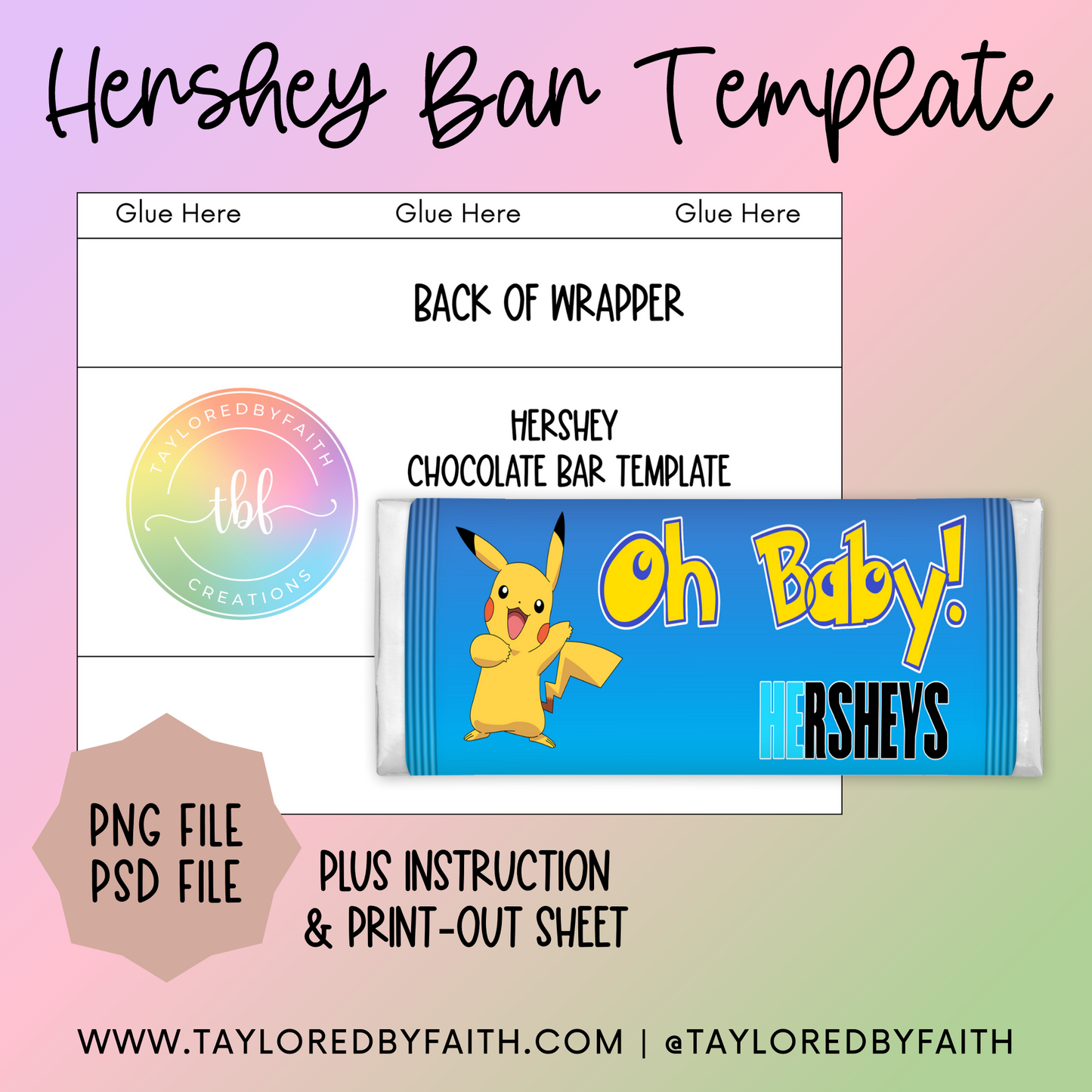 Hershey Bar Template