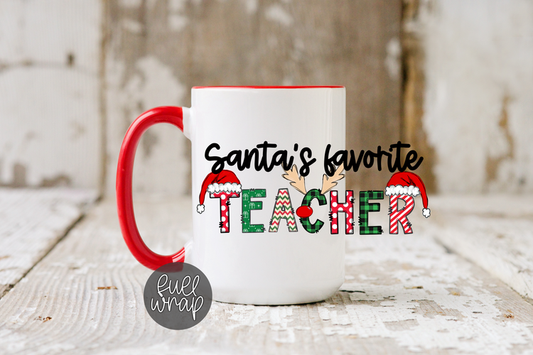 Santa's Favorite Teacher Mug