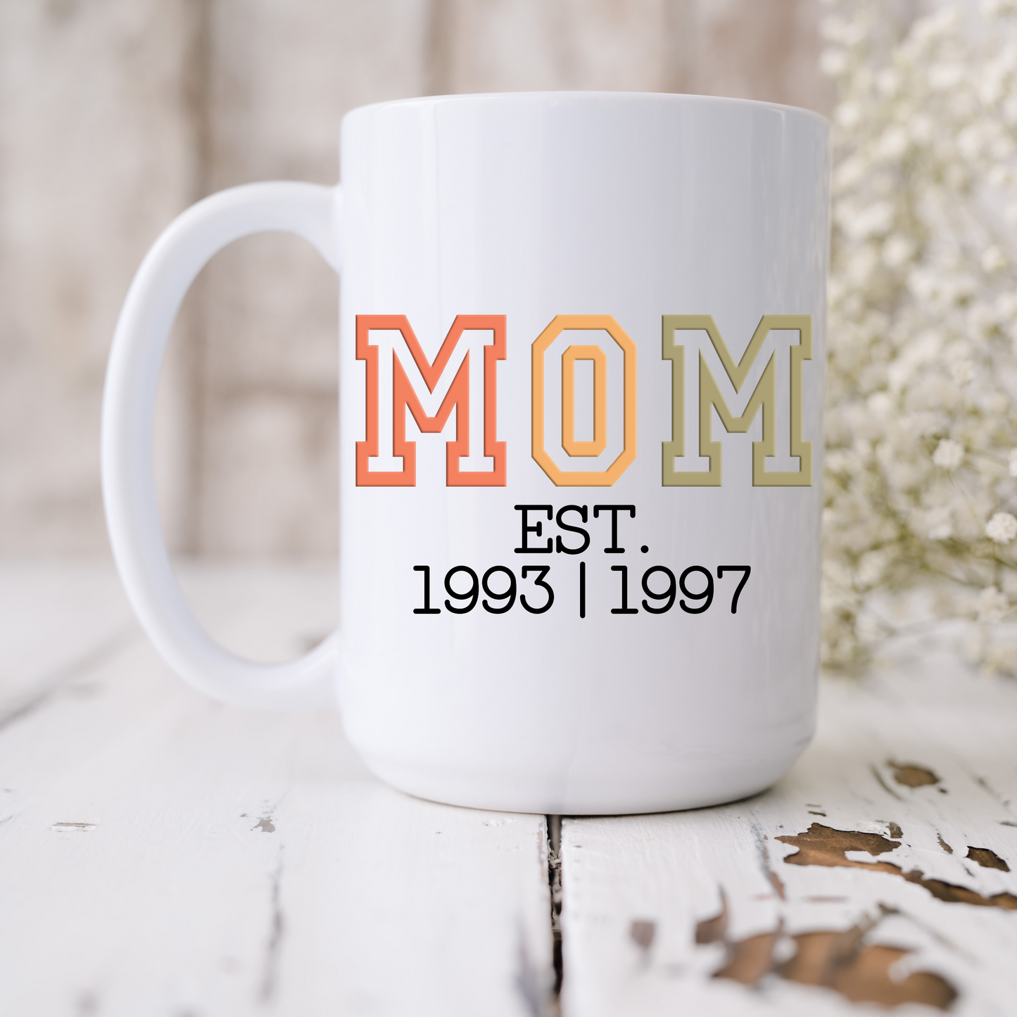 Custom Mom Established Mug